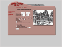 Tablet Screenshot of livingdesignhomeplans.com